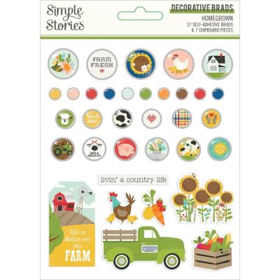 Simple Stories Homegrown - Decorative Brads